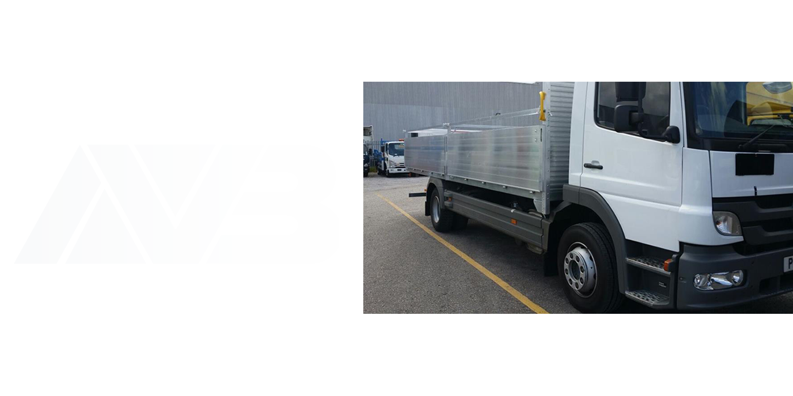 AV Bodies dropside white van